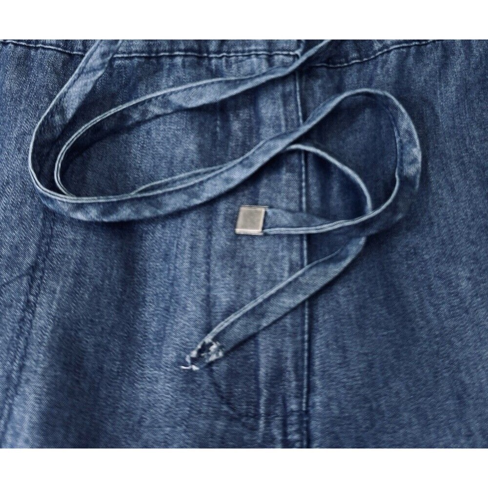 Tahari Jogger Pants L (31x29.5) Blue Lightweight Elastic Waist Pockets Womens - Picture 7 of 10